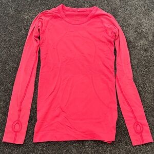 Lululemon pink Swiftly Tech long-Sleeve Shirt